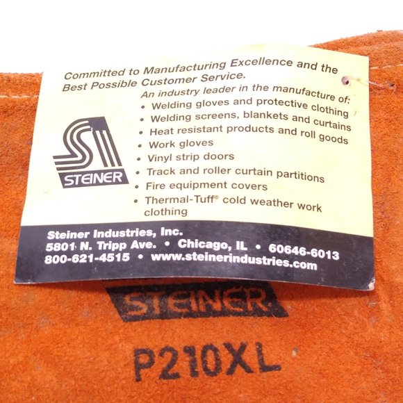 Steiner P210XL Gloves Premium Grain Pigskin MIG Welding Unlined Long Cuff NWT - Picture 5 of 5